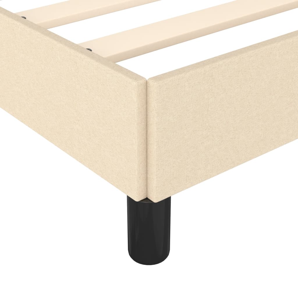 Okvir za krevet bez madraca tamnosivi 140 x 200 cm od tkanine