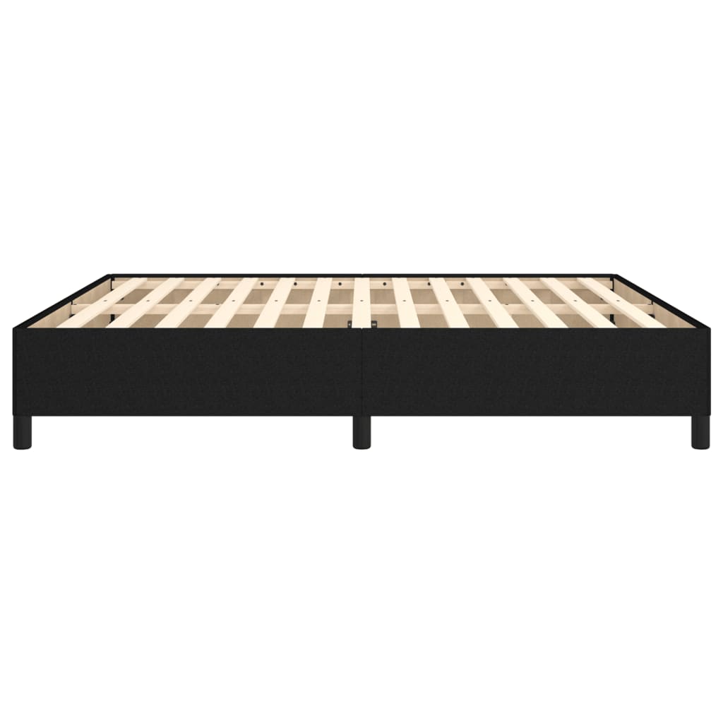 Okvir za krevet bez madraca crni 160x200 cm od tkanine