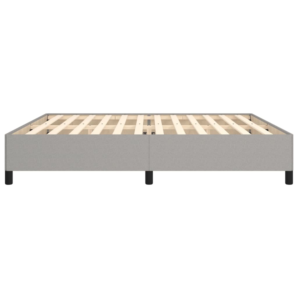 Okvir za krevet bez madraca svjetlosivi 200 x 200 cm od tkanine