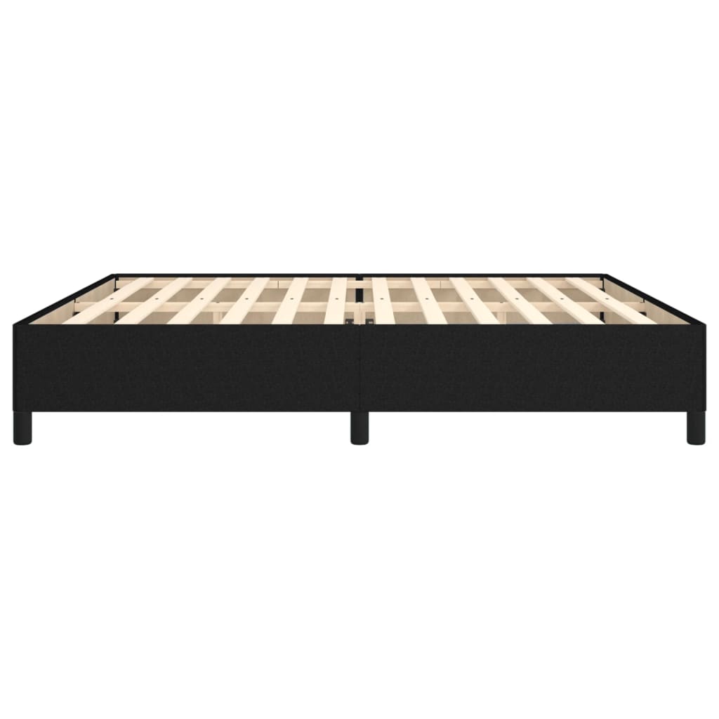 Okvir za krevet bez madraca crni 200x200 cm od tkanine