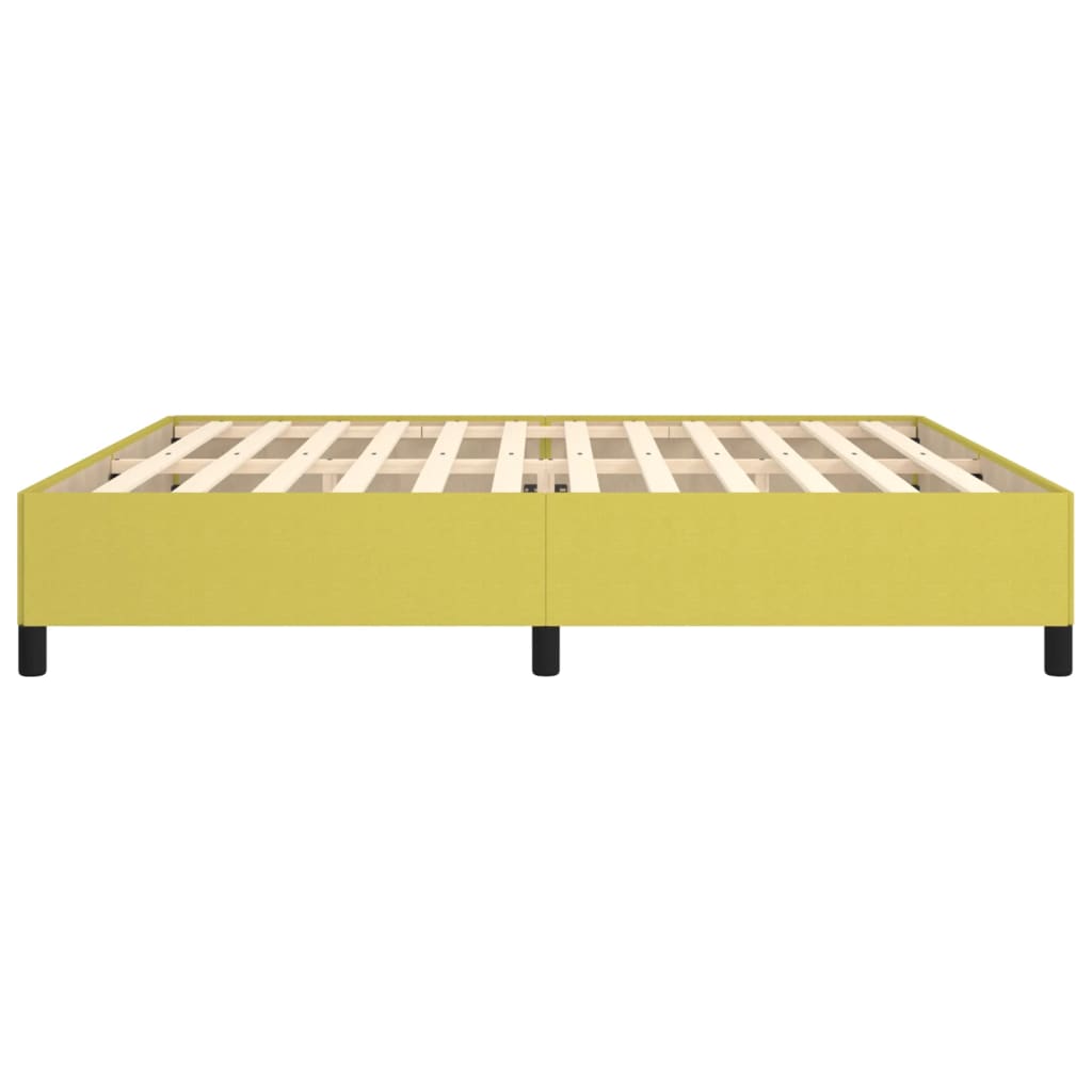 Okvir za krevet bez madraca zeleni 200x200 cm od tkanine