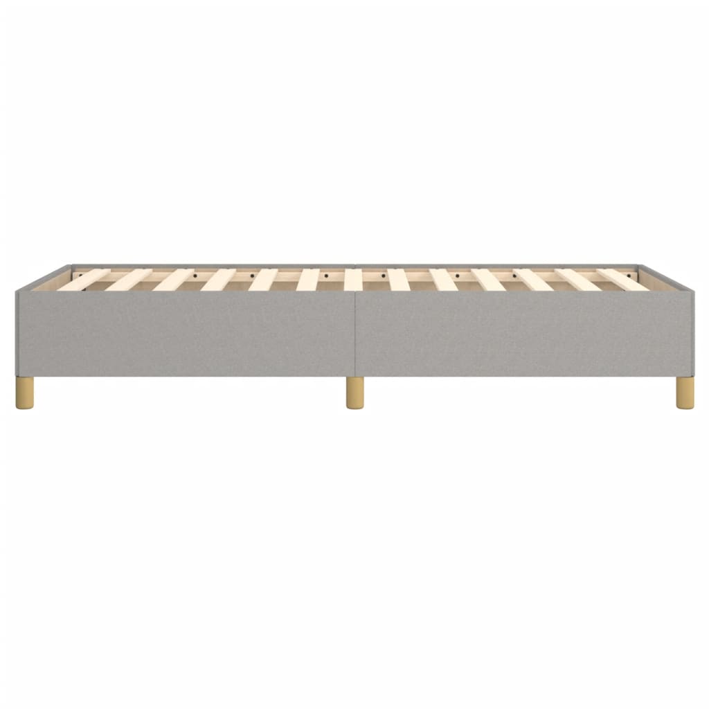Okvir za krevet bez madraca svjetlosivi 80x200 cm od tkanine