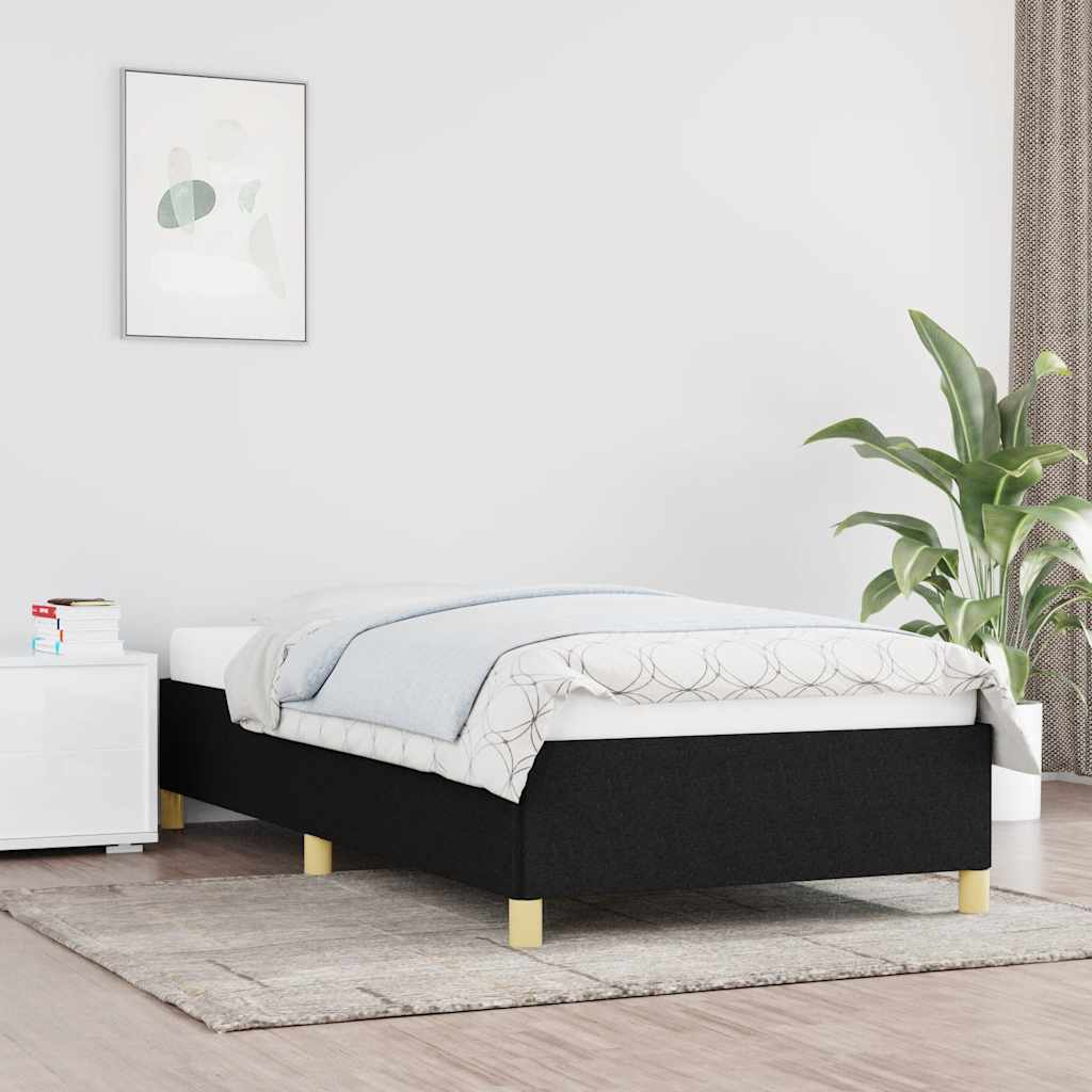 Okvir za krevet bez madraca crni 90x190cm od tkanine