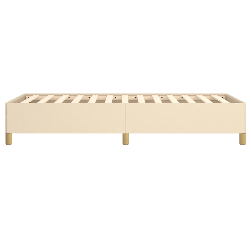 Okvir za krevet bez madraca krem 90x200cm od tkanine
