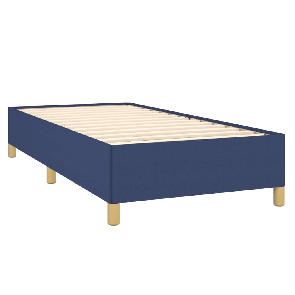 Okvir za krevet bez madraca plava 90x200cm od tkanine