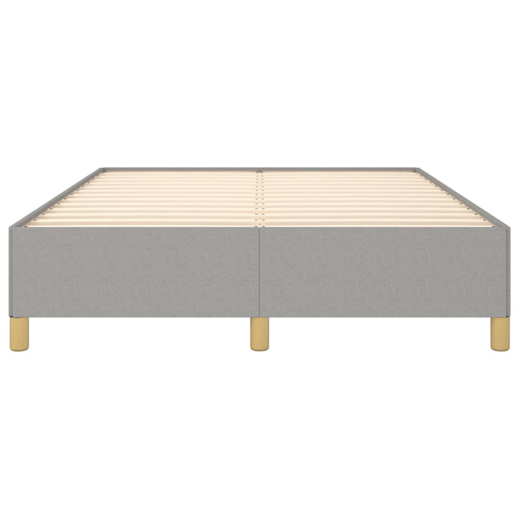 Okvir za krevet bez madraca svjetlosivi 140 x 190 cm od tkanine