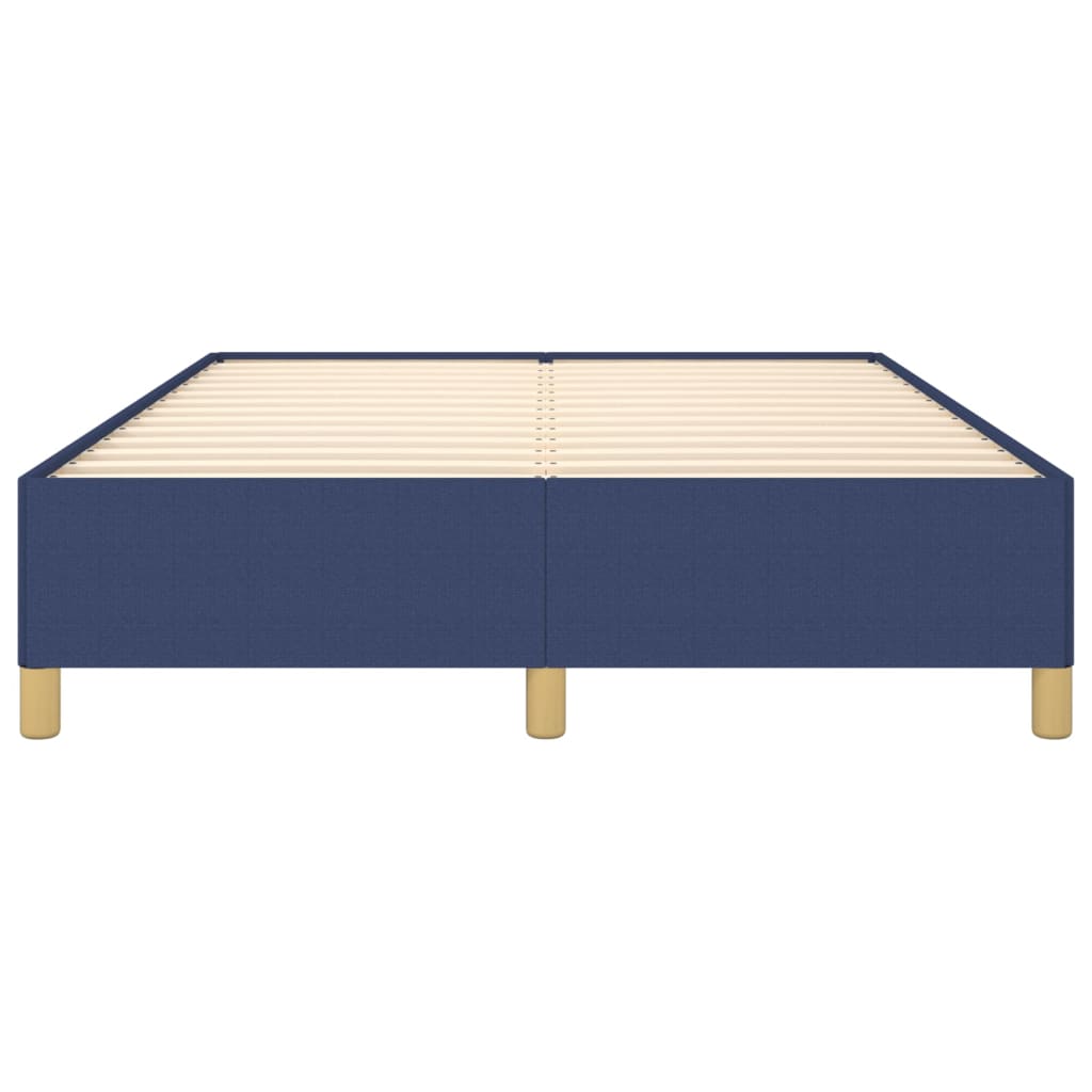 Okvir za krevet bez madraca plavi 140 x 190 cm od tkanine