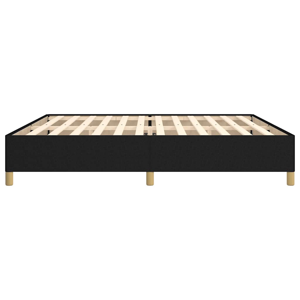 Okvir za krevet bez madraca crni 200x200 cm od tkanine