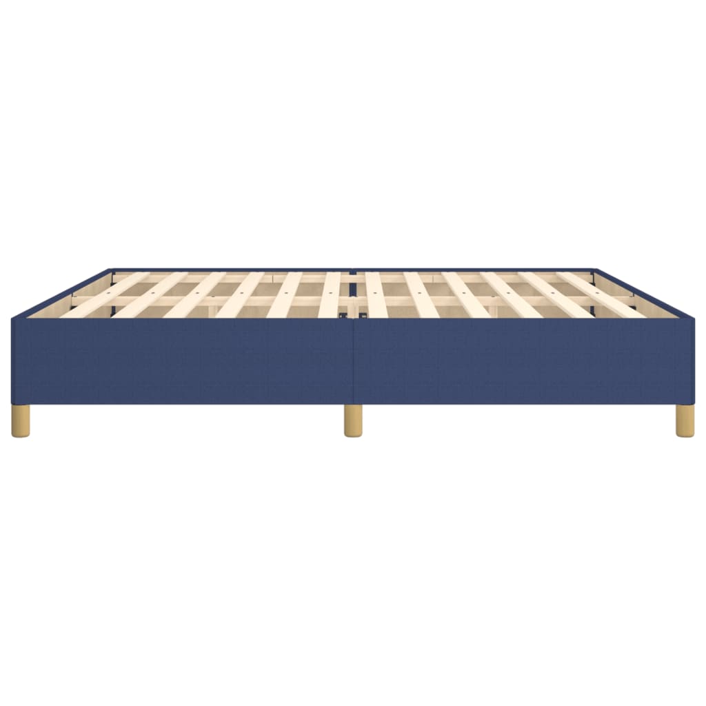 Okvir za krevet bez madraca plavi 200x200 cm od tkanine