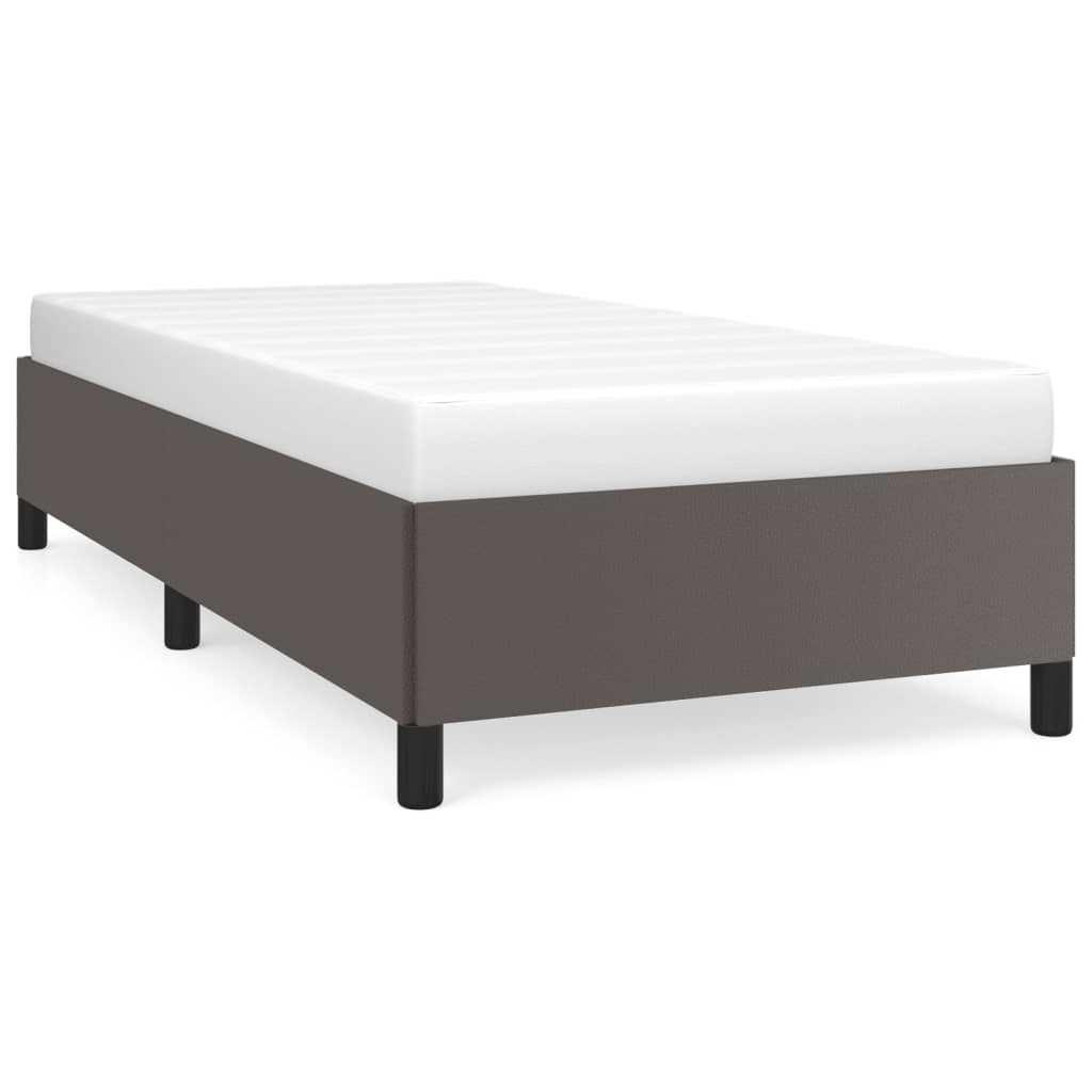 Okvir za krevet sivi 90x190 cm od umjetne kože