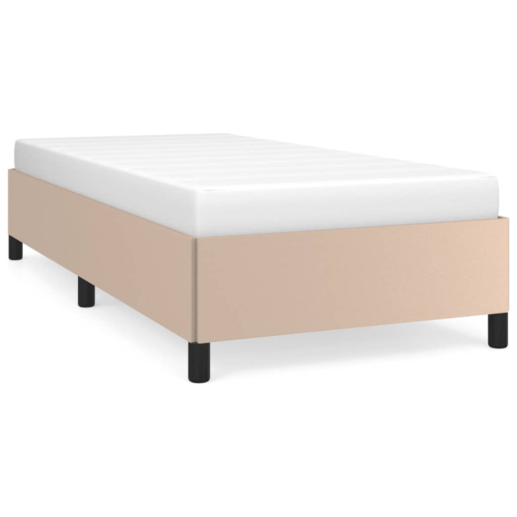 Okvir za krevet boja cappuccina 90x190 cm od umjetne kože
