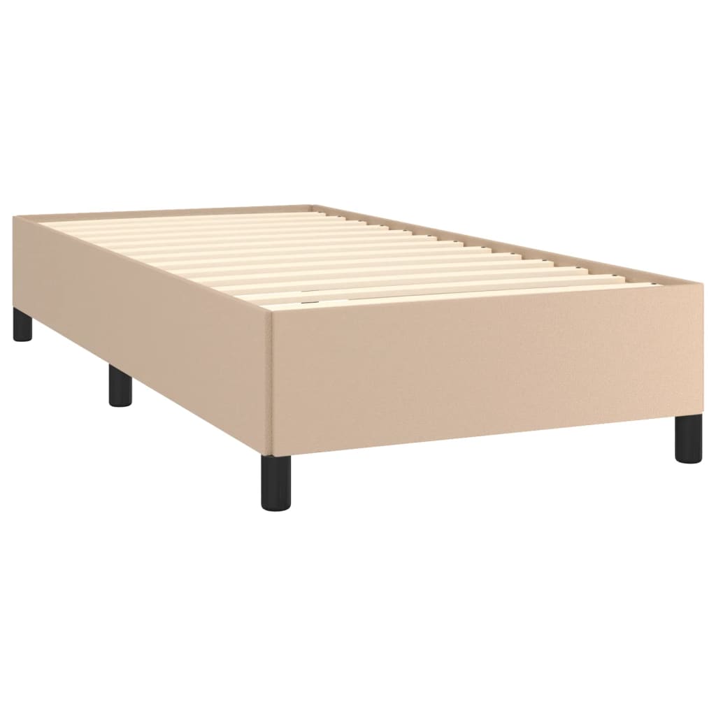 Okvir za krevet boja cappuccina 90x190 cm od umjetne kože