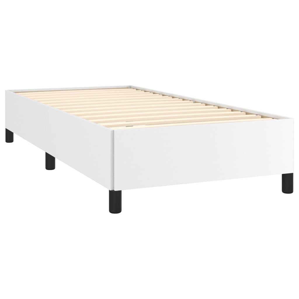 Okvir za krevet bijela 100x200 cm od umjetne kože