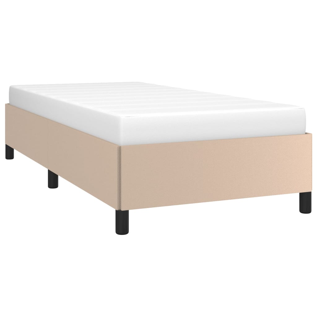 Okvir za krevet boja cappuccina 100x200 cm umjetna koža