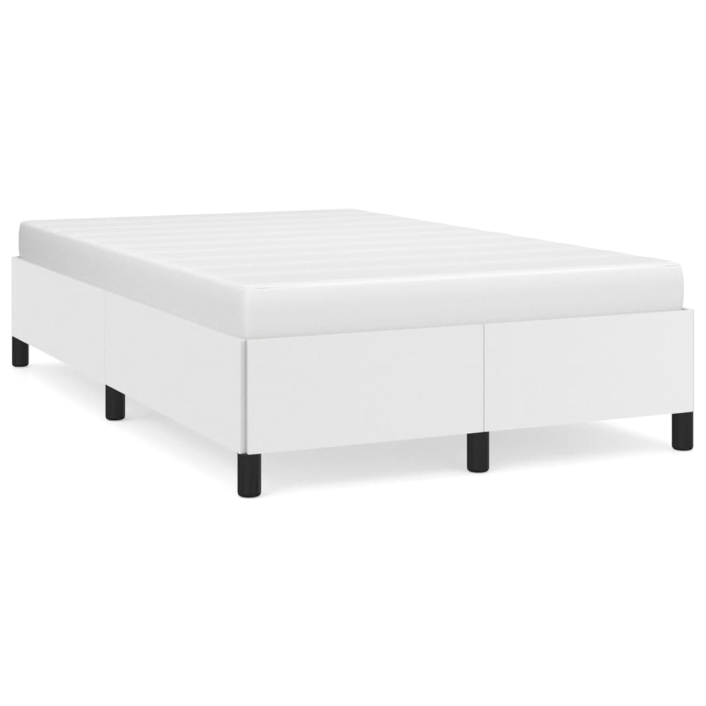 Okvir za krevet bijela 120x200 cm od umjetne kože