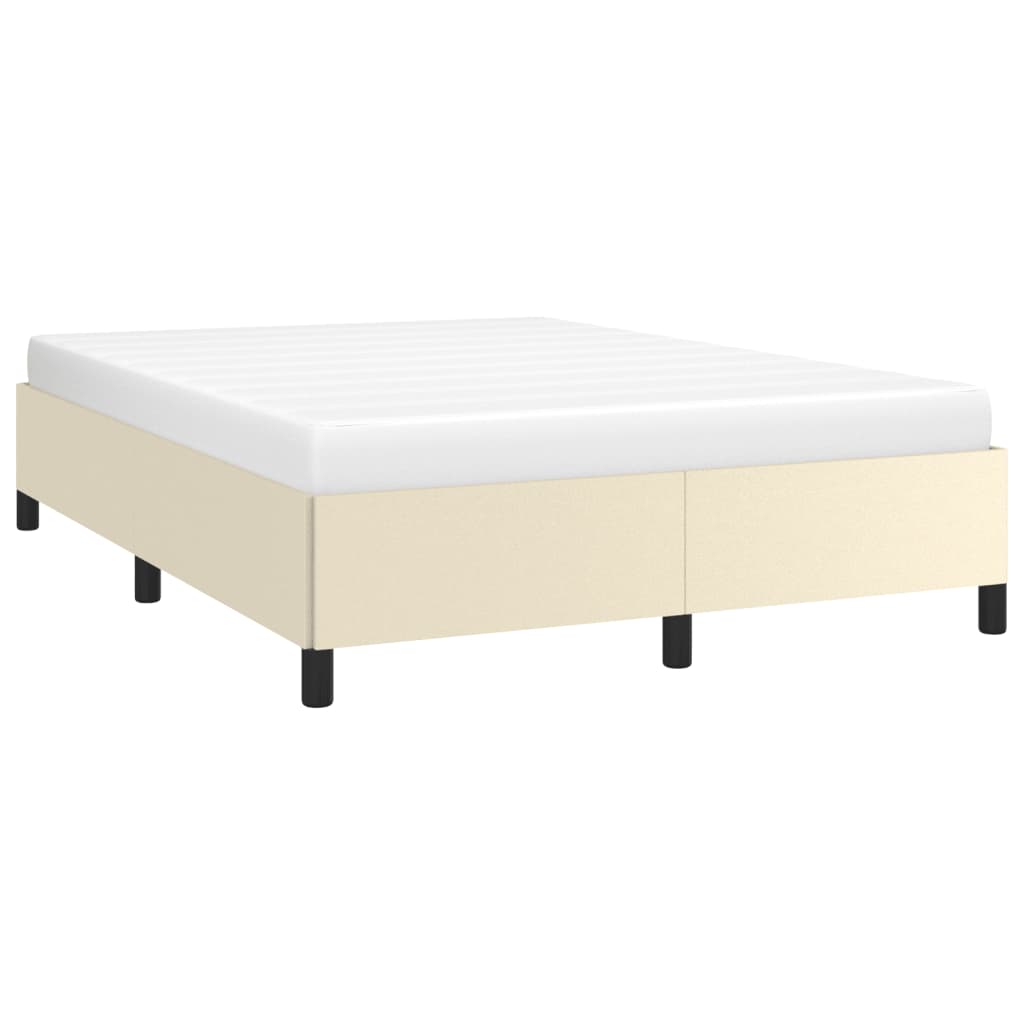 Okvir za krevet krem 140x190 cm od umjetne kože