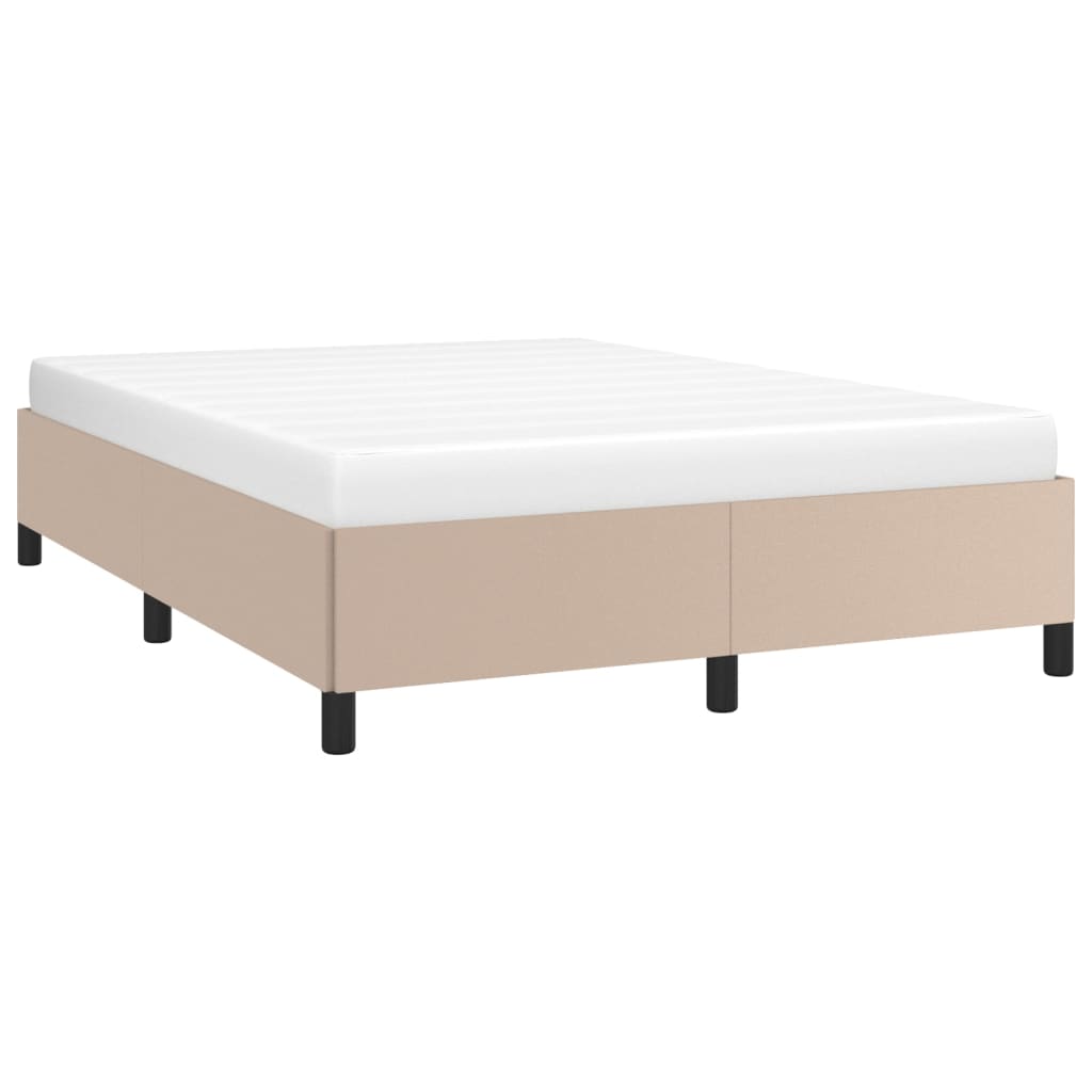 Okvir za krevet boja cappuccina 140x200 cm od umjetne kože