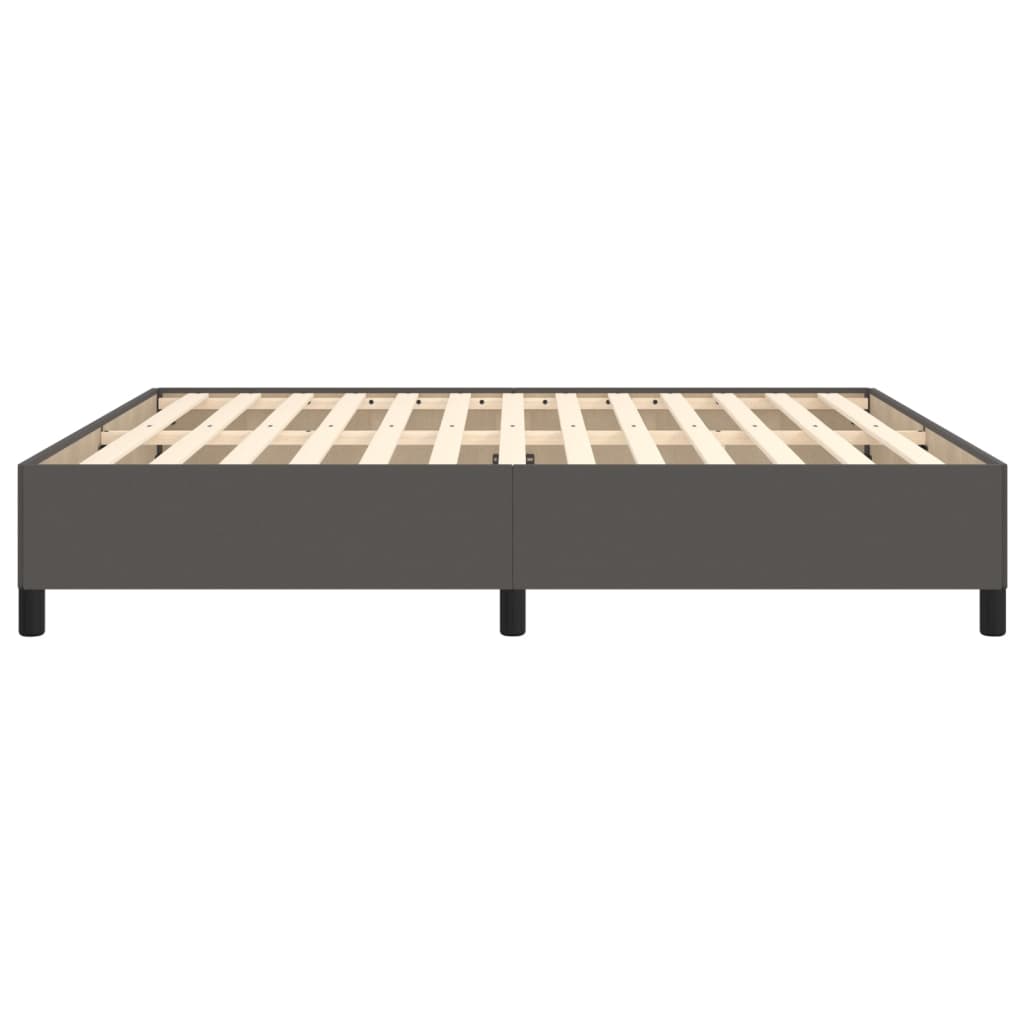 Okvir za krevet sivi 160x200 cm od umjetne kože