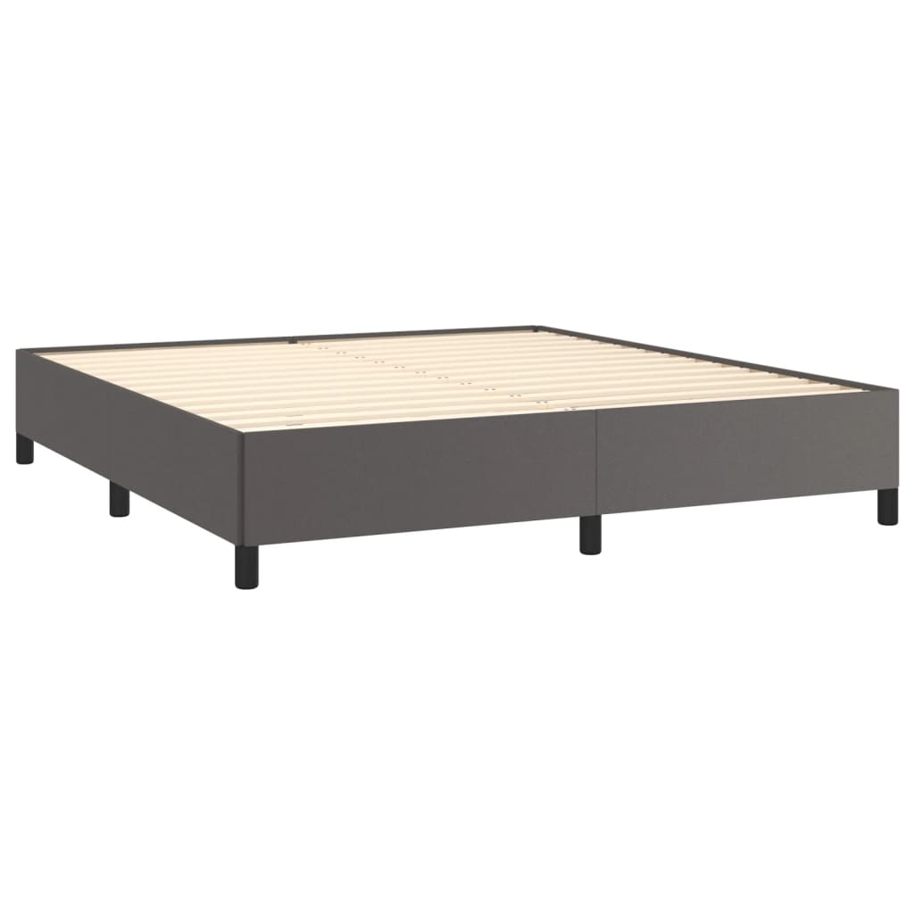 Okvir za krevet sivi 180x200 cm od umjetne kože