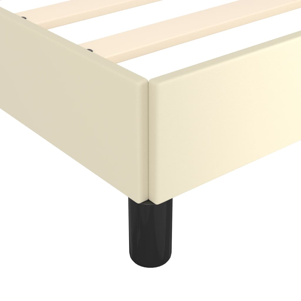 Okvir za krevet krem 200x200 cm od umjetne kože
