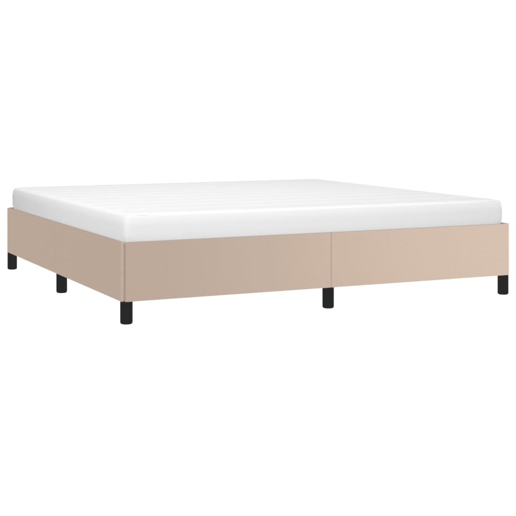 Okvir za krevet boja cappuccina 200x200 cm od umjetne kože