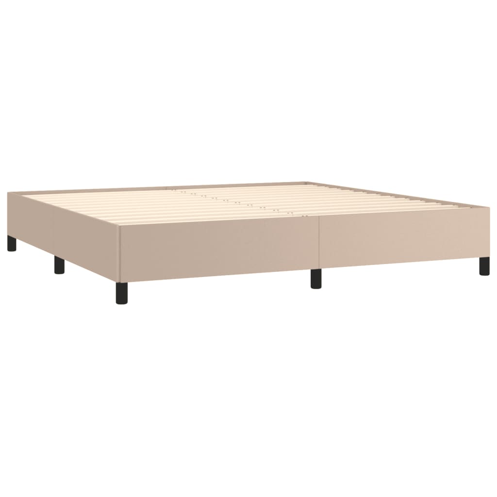 Okvir za krevet boja cappuccina 200x200 cm od umjetne kože