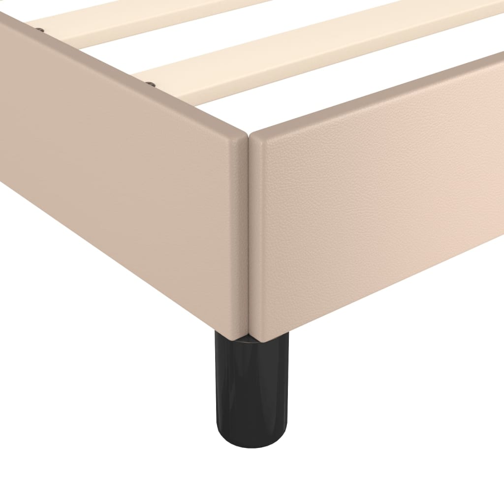 Okvir za krevet boja cappuccina 200x200 cm od umjetne kože