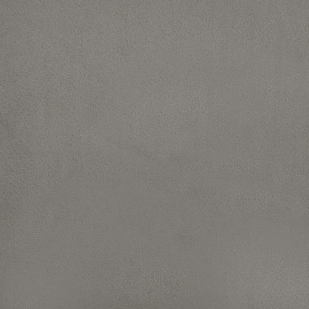 Okvir kreveta bez madraca svijetlosivi 100x190 cm dvostruki baršun