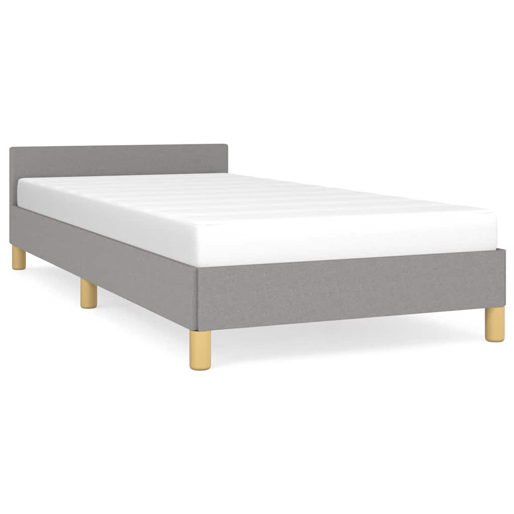 Okvir za krevet bez madraca svjetlosivi 80x200 cm od tkanine