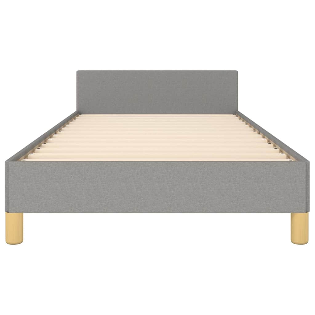 Okvir za krevet bez madraca svjetlosivi 80x200 cm od tkanine