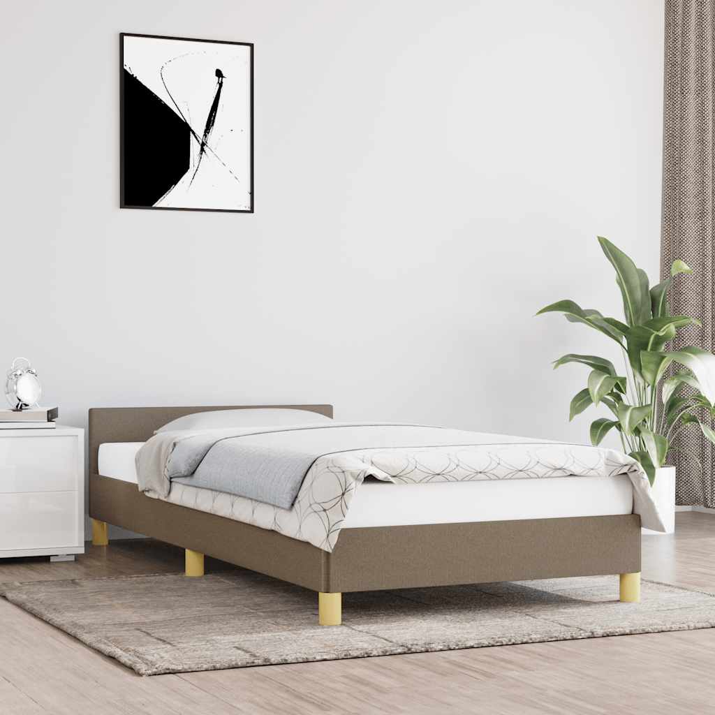 Okvir za krevet s uzglavljem bez madraca 80x200 cm tkanine