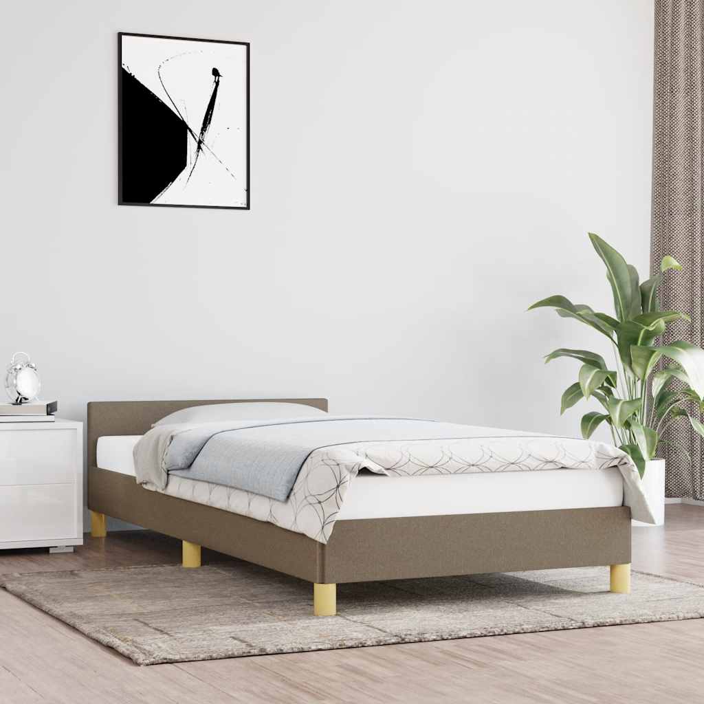 Okvir kreveta s uzglavljem bez madraca 90x200 cm od tkanine