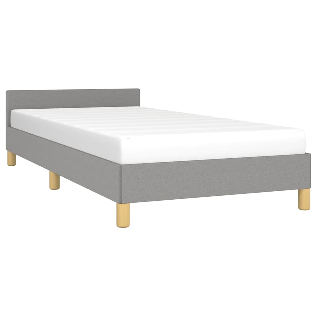 Okvir kreveta bez madraca svjetlosivi 100x200 cm od tkanine