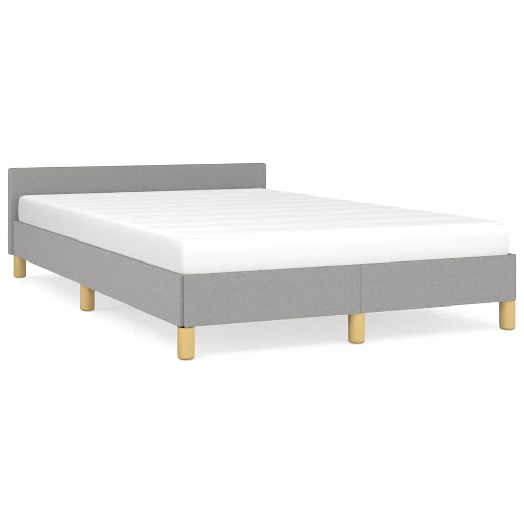Okvir kreveta bez madraca svjetlosivi 120 x 200 cm od tkanine