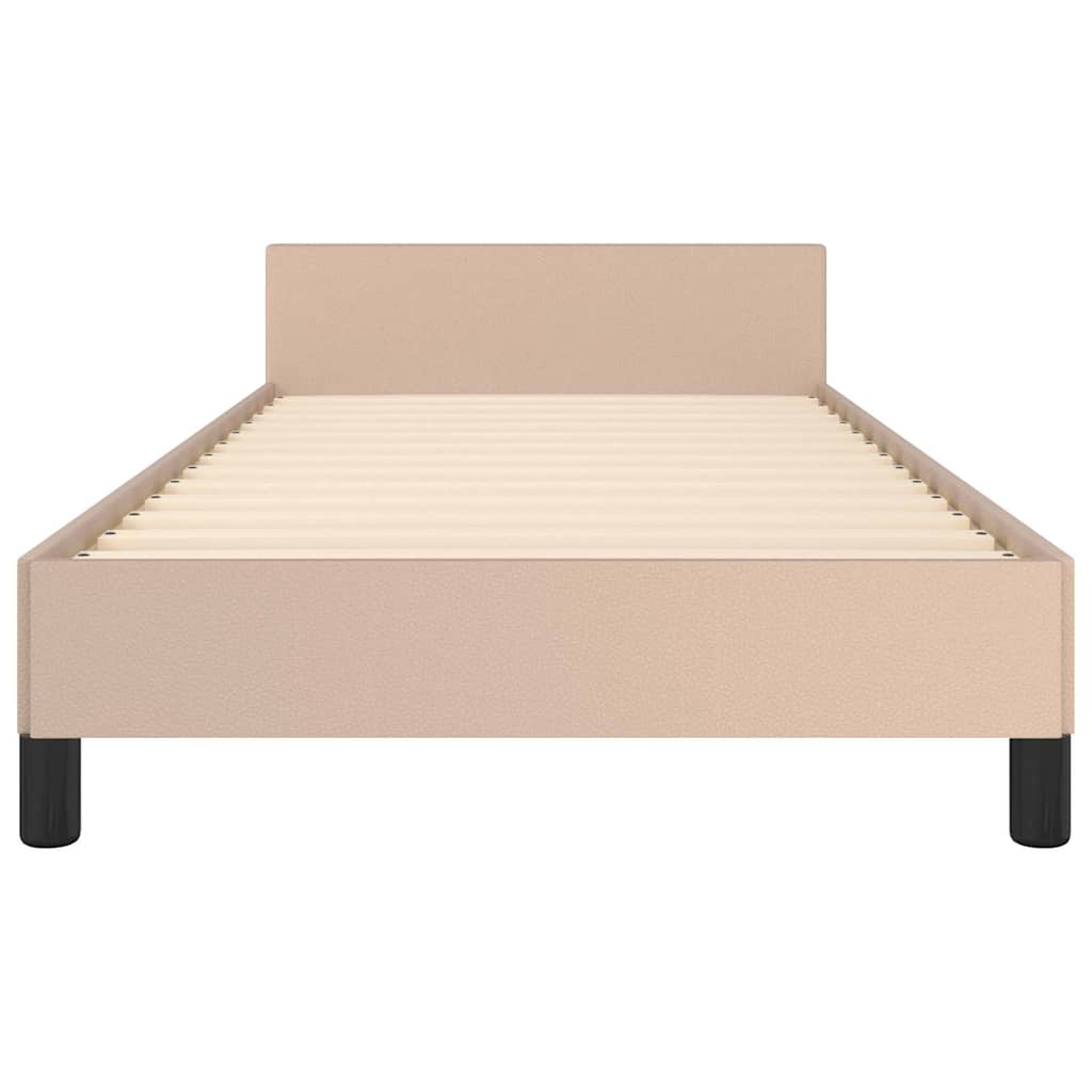 Okvir za krevet s uzglavljem bez madraca cappuccina 80x200 cm