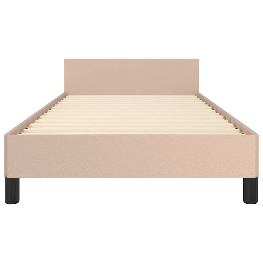 Okvir za krevet s uzglavljem bez madraca cappuccina 90x190 cm