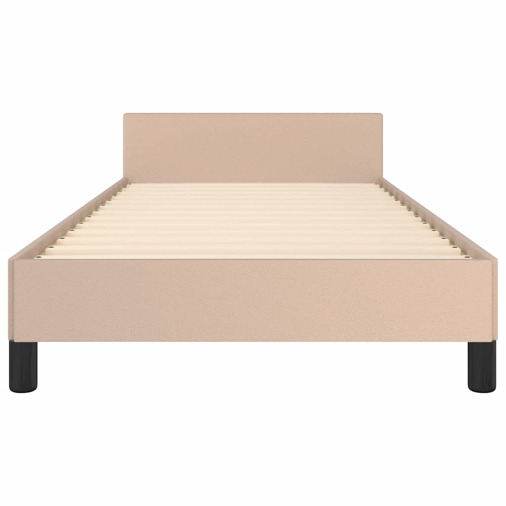 Okvir za krevet s uzglavljem bez madraca cappuccina 90x200 cm