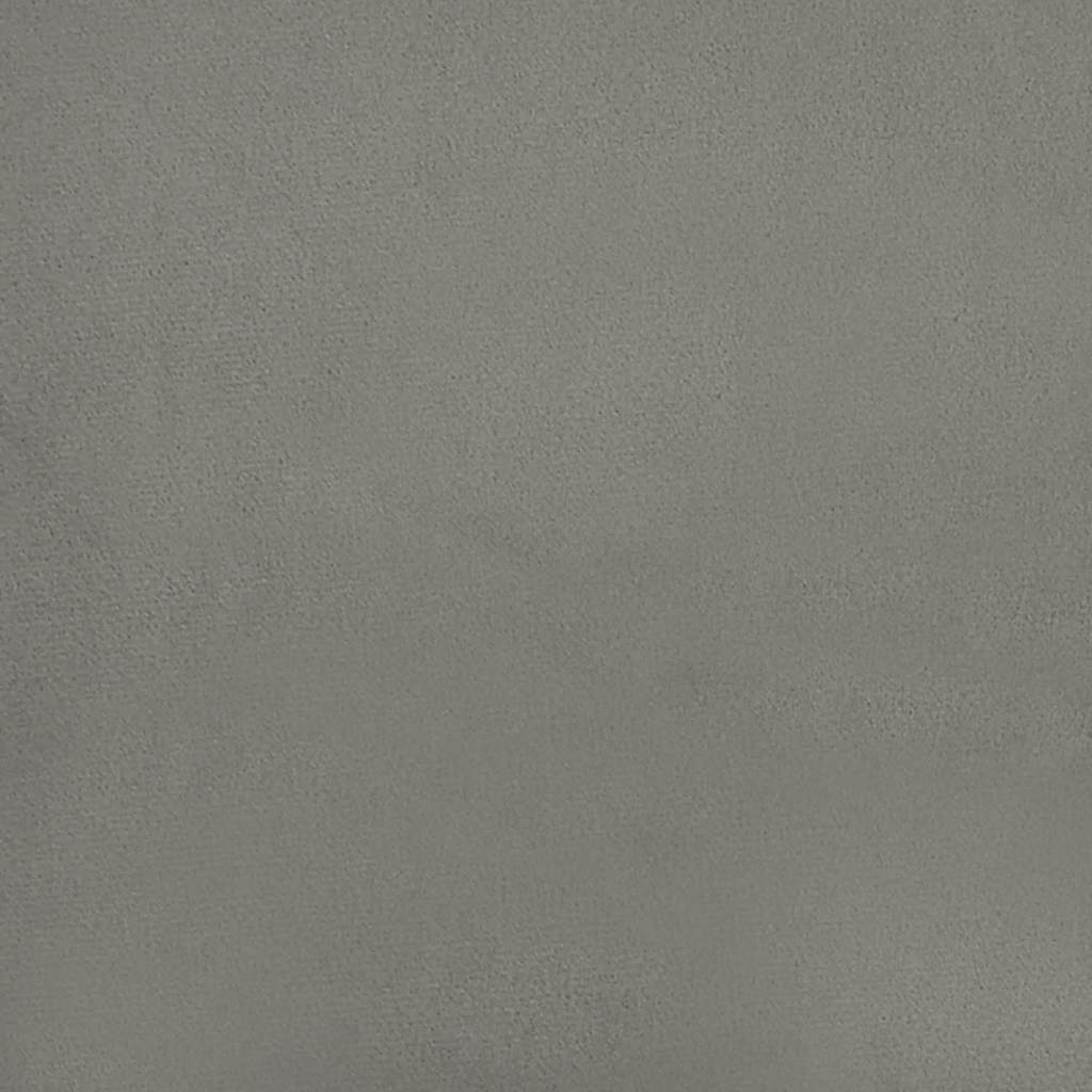Okvir kreveta bez madraca svjetlosivi 100x200 cm baršunasti
