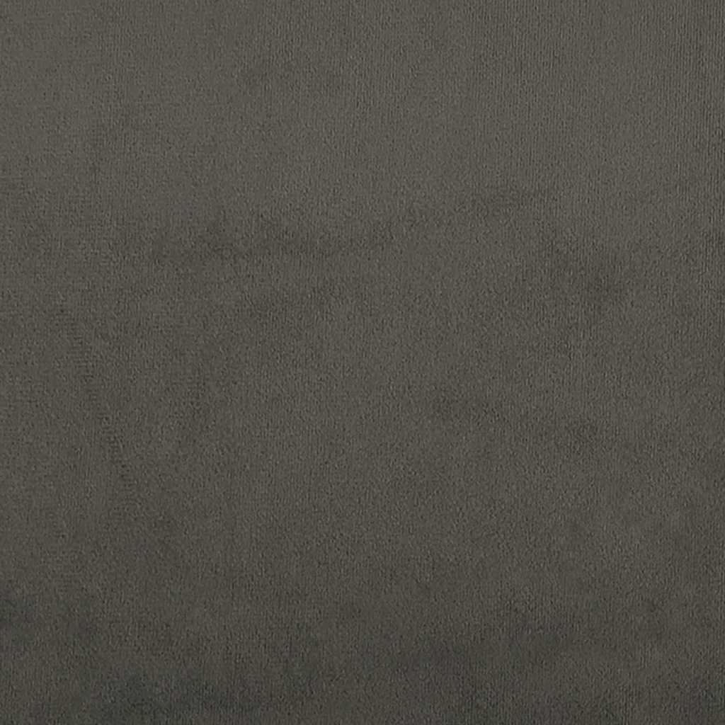 Okvir za krevet bez madraca tamnosivi 160x200 cm baršunasti