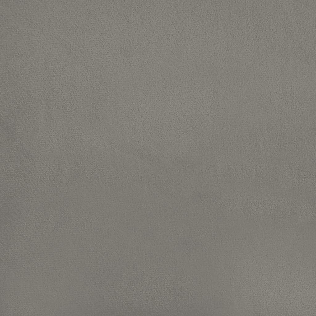 Okvir kreveta bez madraca svjetlosivi 180x200 cm baršunasti