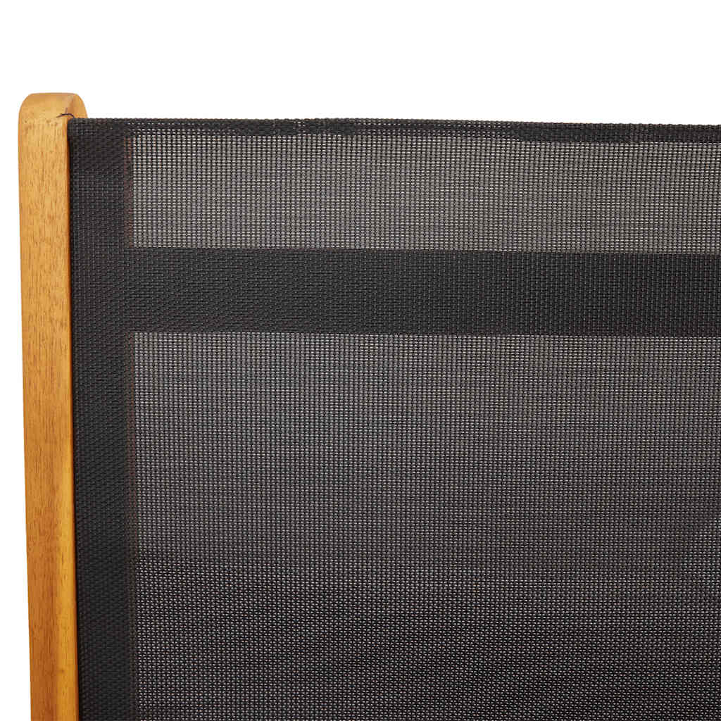 Sklopive vrtne stolice 8 kom masivno bagremovo drvo i tekstilen