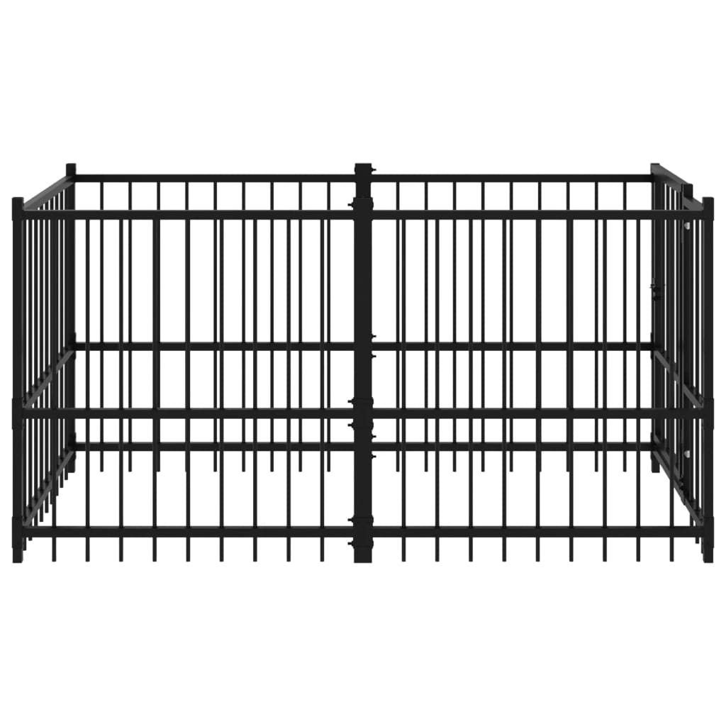 Kavez za pse crni 193,5 x 97 x 100 cm čelični