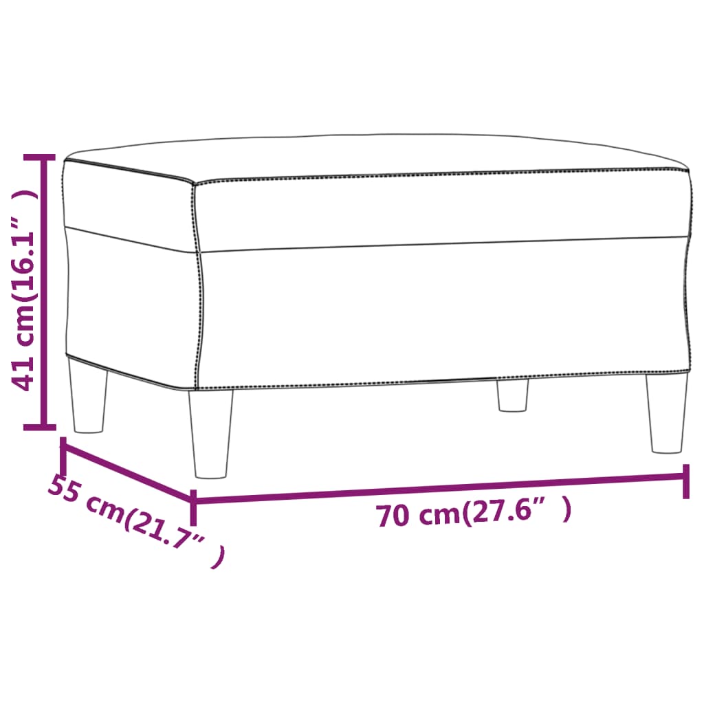 Tabure crvena boja vina 70 x 55 x 41 cm od tkanine