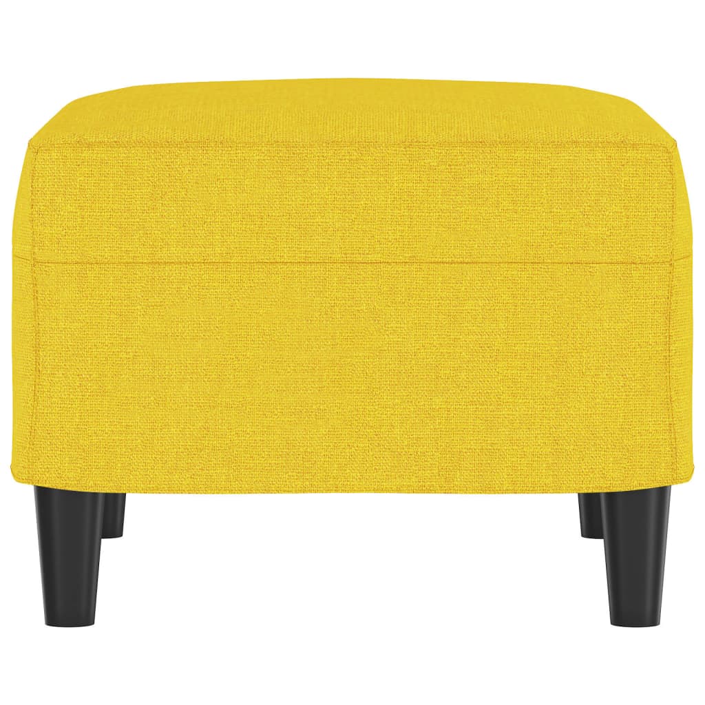 Tabure svjetložuti 60 x 50 x 41 cm od tkanine