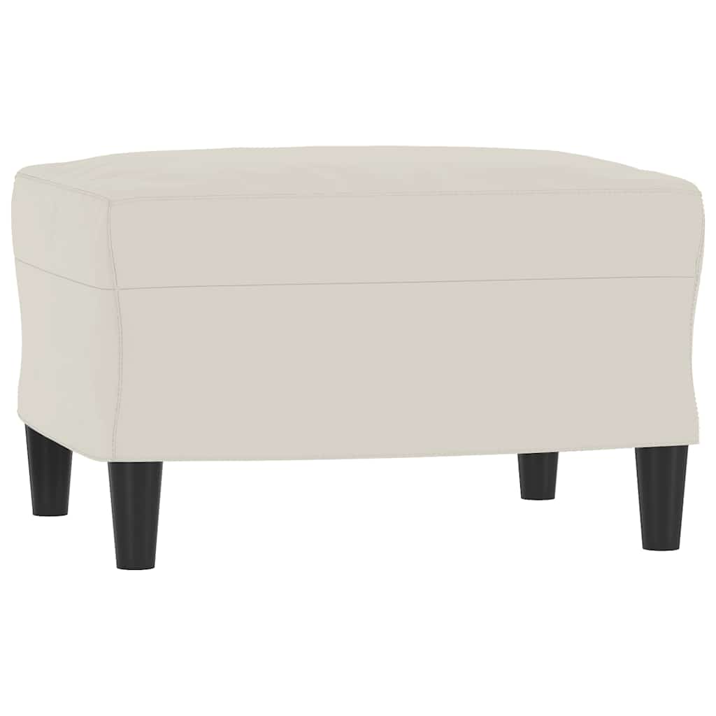 Tabure krem 60 x 50 x 41 cm baršunasti
