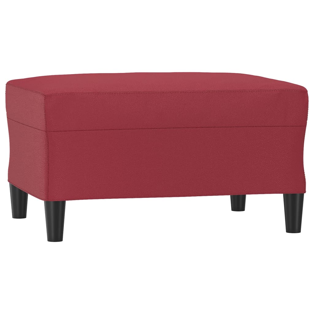 Tabure crvena boja vina 70 x 55 x 41 cm od umjetne kože