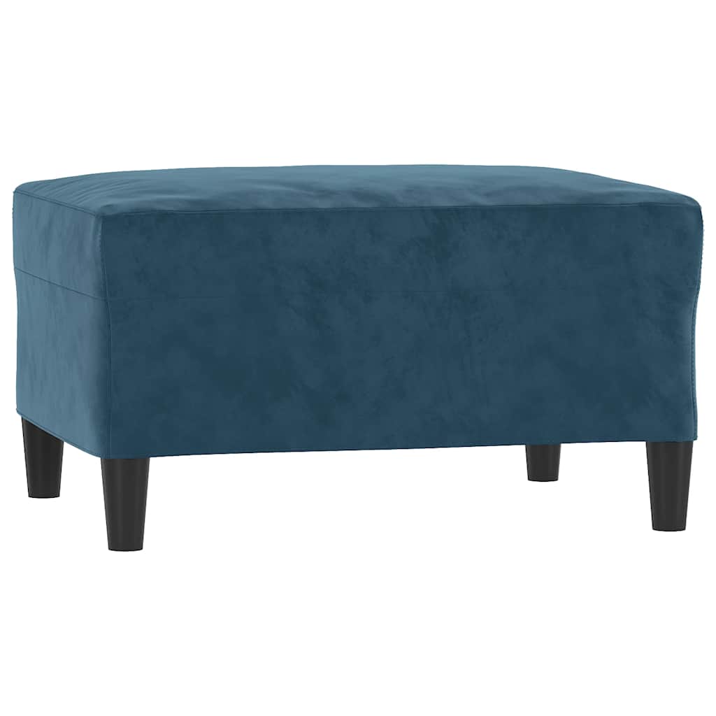 Tabure plavi 70 x 55 x 41 cm baršunasti