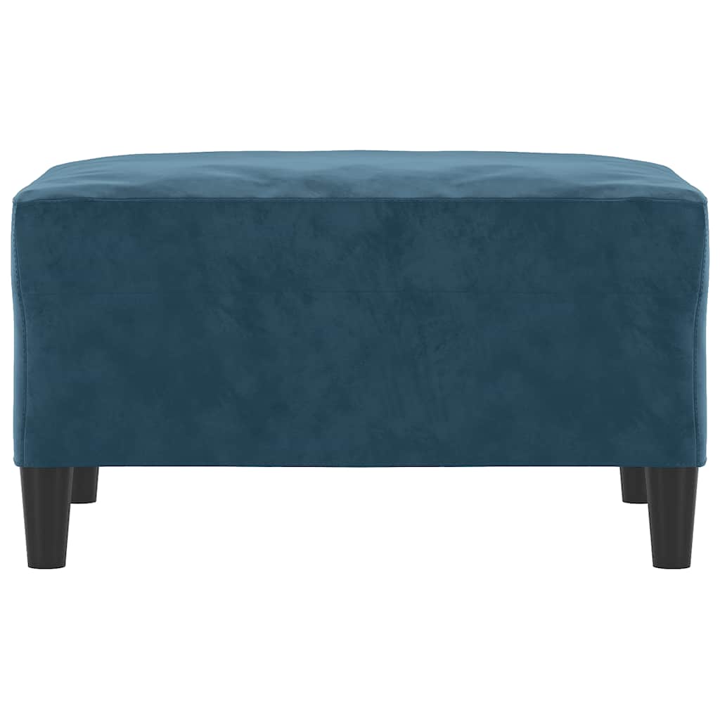 Tabure plavi 70 x 55 x 41 cm baršunasti
