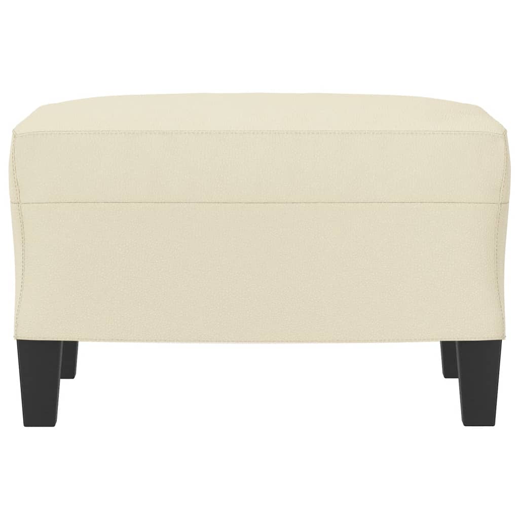 Tabure krem 60 x 50 x 41 cm od umjetne kože