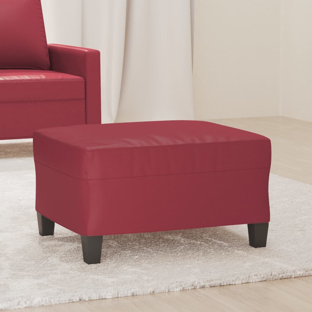 Tabure crvena boja vina 70 x 55 x 41 cm od umjetne kože